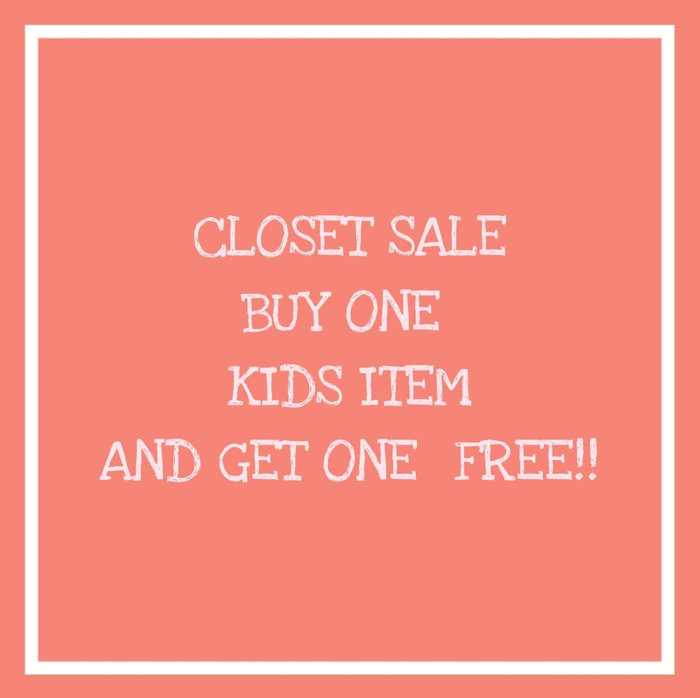 🎉🎉 BOGO!! Buy One Kids Item and Get One Free